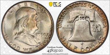 1950 50C MS66+ FBL