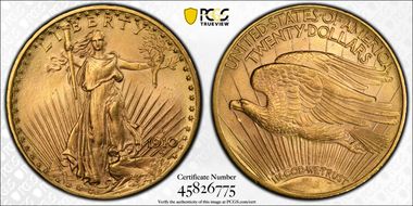 1910-D $20 MS64