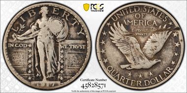 1917-D 25C Type 2 N1