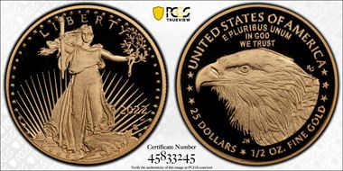 2022-W $25 Gold Eagle PR70DCAM