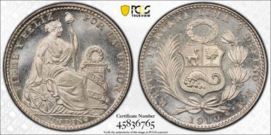 1910-FG/JF Dinero KM-204.2 MS67