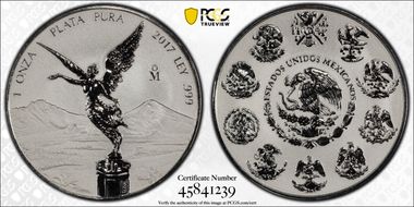 2017-Mo Onza Libertad Rev PR-2pc Silver Set PR70