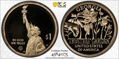 2019-S $1 American Innovation GA Trustees' Garden PR69DCAM