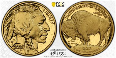 2008-W $25 American Buffalo First Strike .9999 Fine Gold PR70DCAM