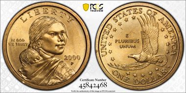 2000-P SAC$1 MS66