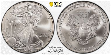 2000 $1 Millennium Set MS69