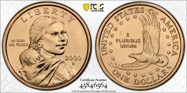 2000-D SAC$1 Millennium Set MS67