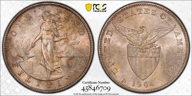 1904-S Peso MS63