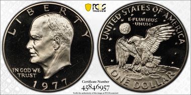 1977-S $1 PR67DCAM