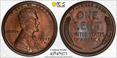 1917-S 1C MS65RB