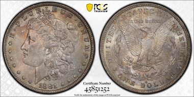 1881-O $1 MS62