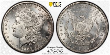 1887-S $1 MS63