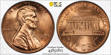 1974 1C MS68RD