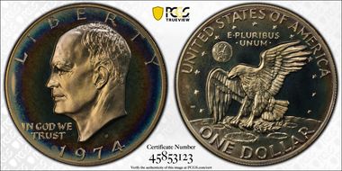 1974-S $1 Silver PR68+