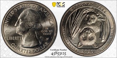 2020-W 25C American Samoa NP V75 MS63