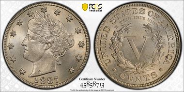 1887 5C MS64