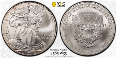 2000 $1 Millennium Set MS69