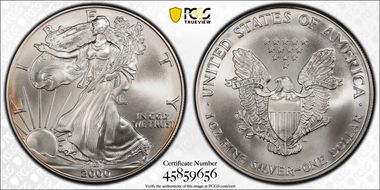 2000 $1 Millennium Set MS69