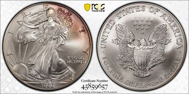 2000 $1 Millennium Set MS69