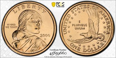 2000-D SAC$1 Millennium Set MS67