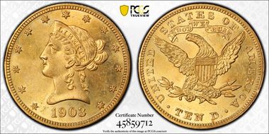 1903 $10 MS63