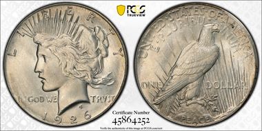 1926 $1 MS65+