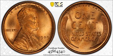 1909 1C Lincoln MS66RD