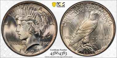 1924 $1 MS66