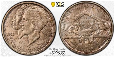 1936-D 50C Arkansas MS66