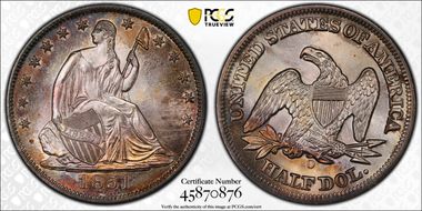 1851-O 50C WB-4 Large O MS64