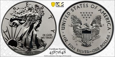 2019-S $1 Silver Eagle Enhanced Rev PR PR70