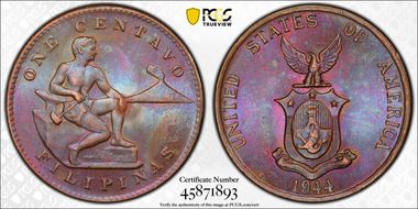 1944-S 1C KM-179 MS64BN