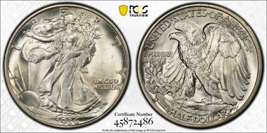 1936-D 50C DDO FS-101 MS66+