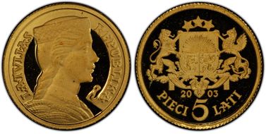 2003 5 Lat Maiden KM-59 PR69DCAM