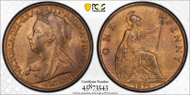 1896 1D S-3961 MS64RB
