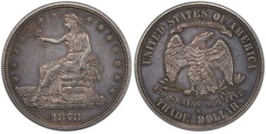 1878-S T$1 Trade AU55