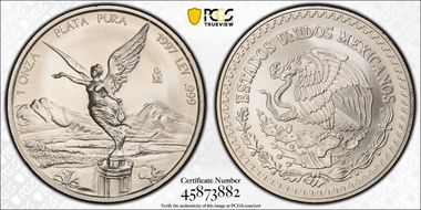 1997-Mo Onza Libertad Ag MS69
