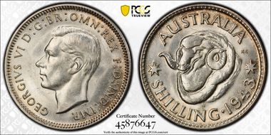 1943-S Shil KM-39  Ag MS64