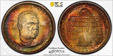 1946-S 50C Booker T. Washington MS67+