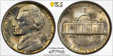 1945-D 5C DDO FS-101 MS66FS