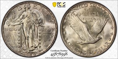 1929 25C MS66FH
