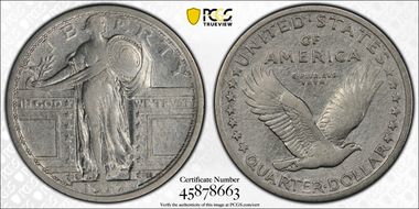 1917-S 25C Type 1 N1