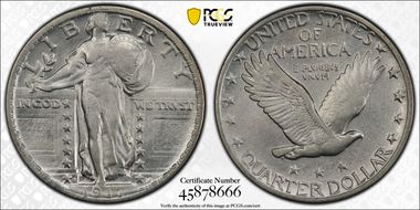 1917-D 25C Type 2 N1