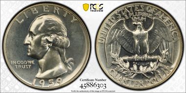 1959 25C PR67