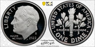2022-S 10C Silver First Strike PR69DCAM