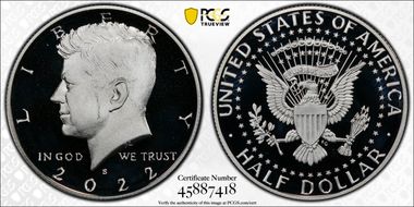 2022-S 50C Silver First Strike PR68DCAM