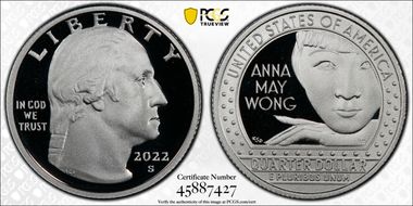 2022-S 25C Anna May Wong First Strike PR69DCAM