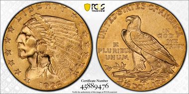 1926 $2.50 MS62
