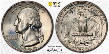 1944 25C MS65