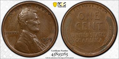 1909-S VDB 1C XF45BN